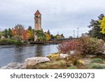 Clock Tower in the Spokane Riverfront Park in Spokane, Washington