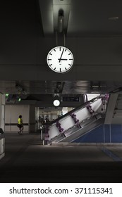 Clock in train station