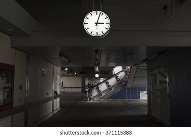 Clock in train station