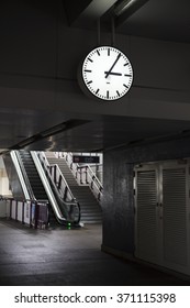 Clock in train station