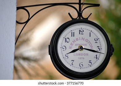 
clock train station