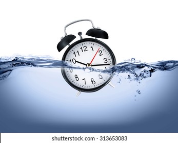 Clock In Water