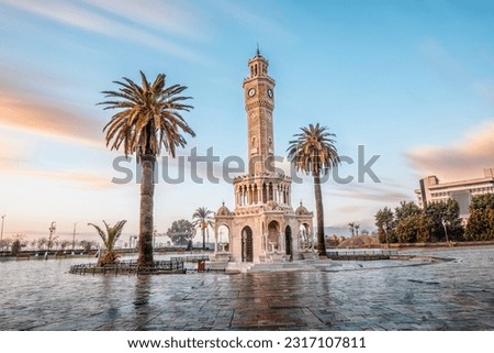 the clocktower in Izmir's Konak Square, Turkey was built to commemorate the 25th anniversary of Sultan Abdulhamid II's accession to the throne.
