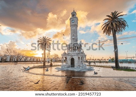 the clocktower in Izmir's Konak Square, Turkey was built to commemorate the 25th anniversary of Sultan Abdulhamid II's accession to the throne.