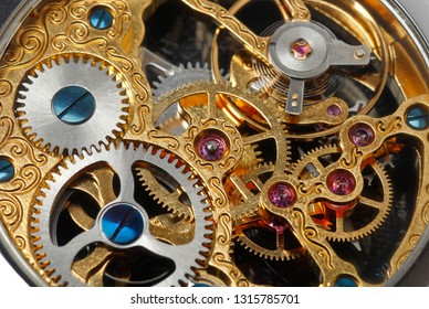 Clockwork swiss vintage watch