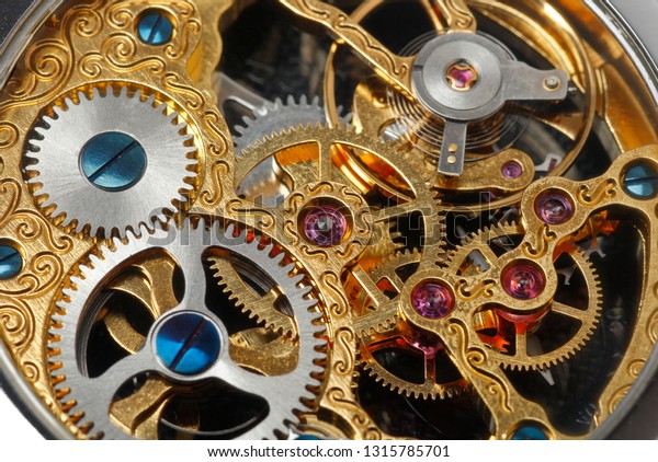 Clockwork swiss vintage\
watch