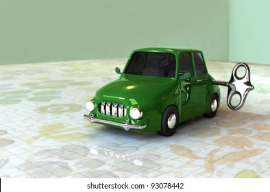 Clockwork Toy Car
