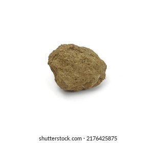 a clod of earth isolated on white background. - Shutterstock ID 2176425875