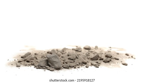Clods of sand isolated on white background - Shutterstock ID 2195918127