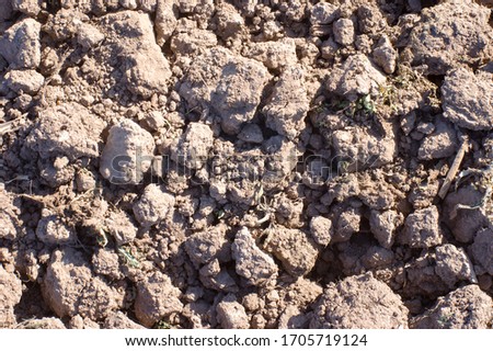 Clods of soil pattern background