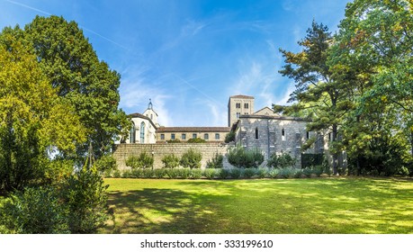 The Cloisters Museum In New York Seen From The Park
