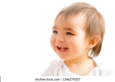 Close Up Of A 1 Year Old Baby Girl Close Up Of A 1 Year Old Baby Girl