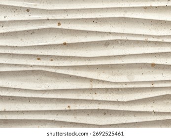 Close up of 3d wall texture with random wavy stream pattern. Suitable for wall tiles, 3d panel, and other decoration. Seamless graphic background texture.