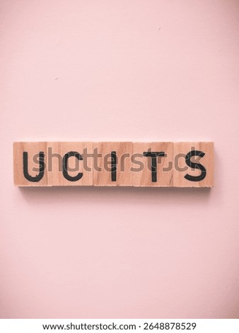 Close up of the abbreviation“UCITS“