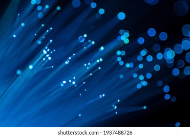 Close up of abstract background fiber optics,internet communication concept