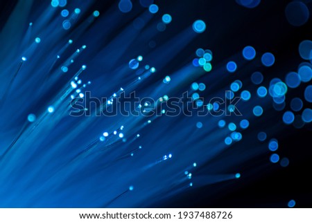 Close up of abstract background fiber optics,internet communication concept 商業照片 © 