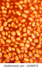 Close Up Abstract Photo Of Baked Beans