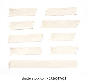 Close Up Of Adhesive Tape On White Background
