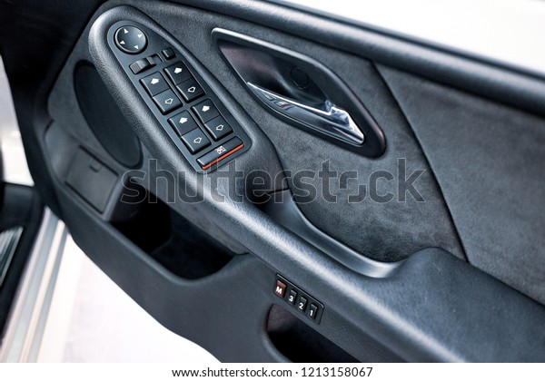 Close Alcantara Car Door Panel Soft Stock Photo Edit Now