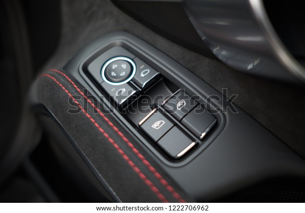 Close Alcantara Car Door Panel Soft Stock Photo Edit Now