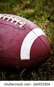 Close Up Of An American Football