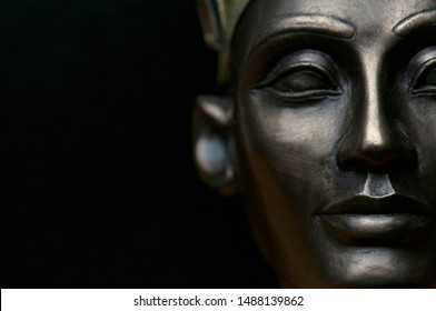 Close up of Ancient Egypt Queen Nefertiti, shallow depth of field