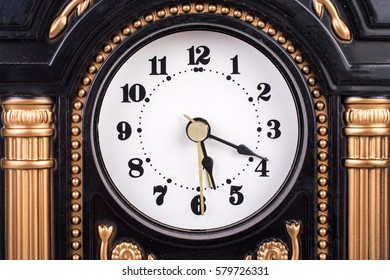 close up antique clock