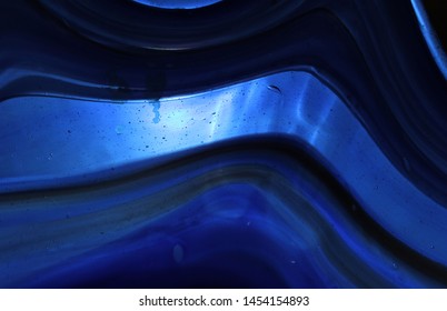 Close Up Antique Cobalt Blue Glass