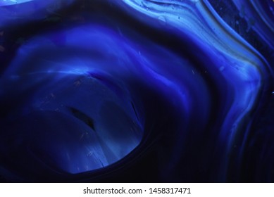 Close Up Antique Cobalt Blue Glass