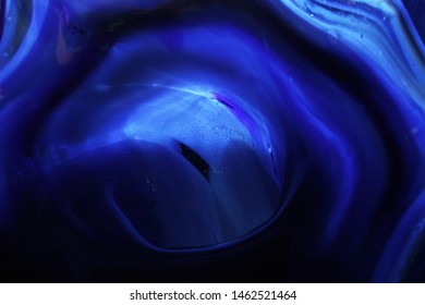 Close Up Antique Cobalt Blue Glass