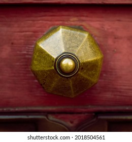 Close Up Of A Antique Doorknob