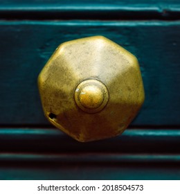 Close Up Of A Antique Doorknob