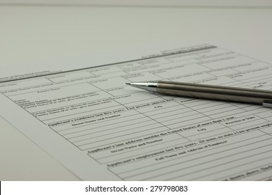 Close Application Form Be Completed Stock Photo 279798083 | Shutterstock