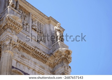 Close up of the Arch of Constantine