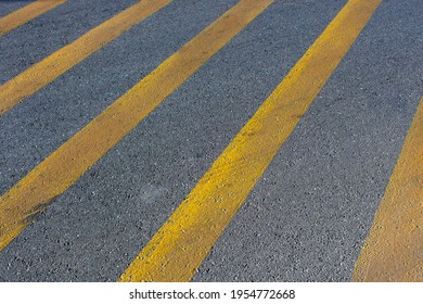 Close Asphalt Road Texture Yellow Lines Stock Photo 1954772668 ...