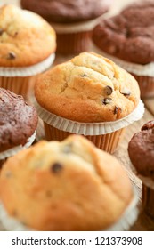 Close Up Of Assorted Muffins