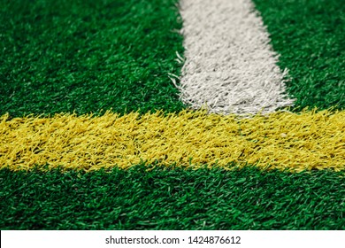 Close Up Of Astroturf Color Lines