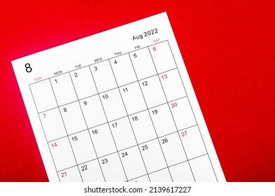 125,346 Calendar august Images, Stock Photos & Vectors | Shutterstock