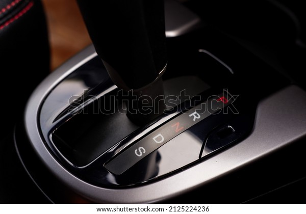Close up automatic gearbox , Automatic\
transmission gearshift