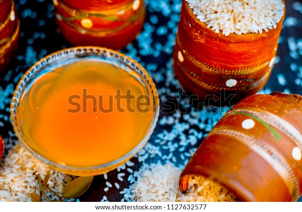 Close Ayurvedic Home Remedy Smooth Thick Stock Photo Edit Now