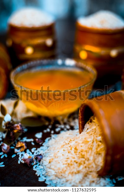 Close Ayurvedic Home Remedy Smooth Thick Stock Photo Edit Now