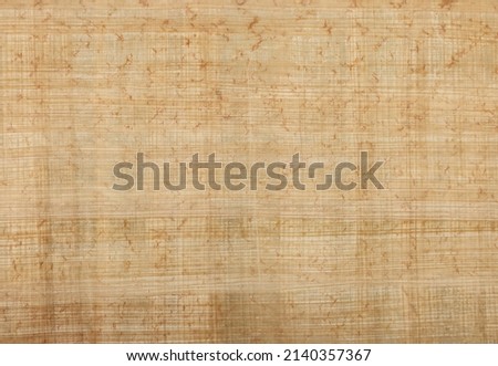 Close up background texture of ancient Egyptian papyrus or byblos paper reed document
