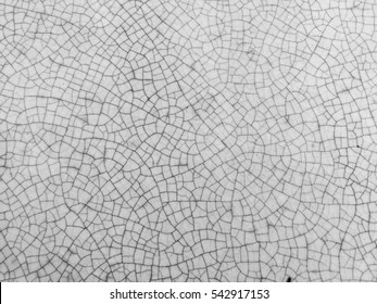 Close Up Background And Texture Of Stretch Marks Cracked On White Cream Tile