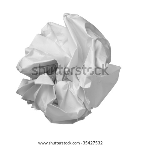 Similar – crumpled paper ball