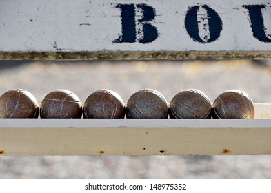 Close Up Of Balls Used For Playing Boule