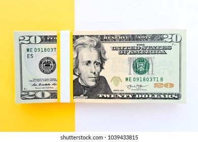close up of banknote for background