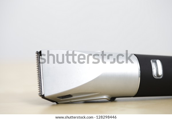 Close Barber Hair Trimmer On White Stock Photo Edit Now 128298446