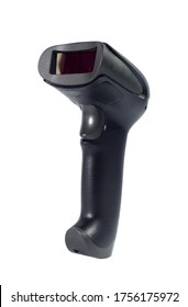 Close Up Barcode Reader Isolated