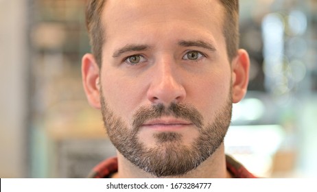 Close up of Beard Young Man