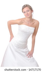 Close up of a beautiful bride.
